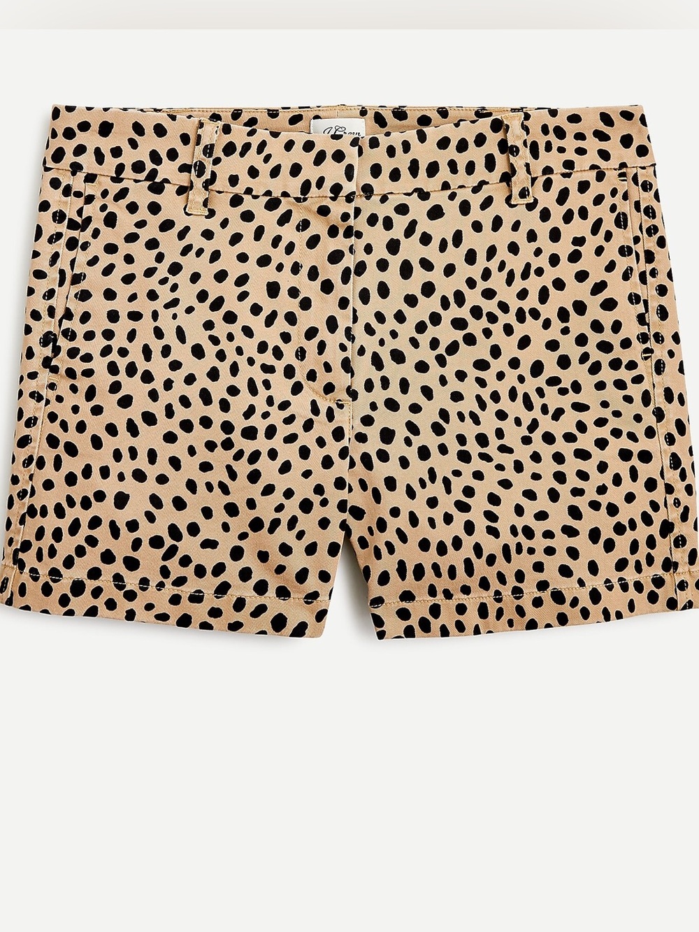 J. Crew 4” Stretch Chino Short in Leopard Dot NWOT